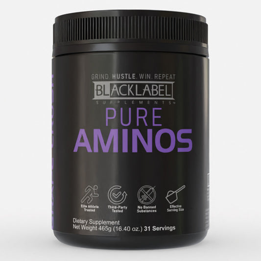 BLACKLABEL Pure Aminos – BCAA & Essential Amino Acid Recovery Supplement