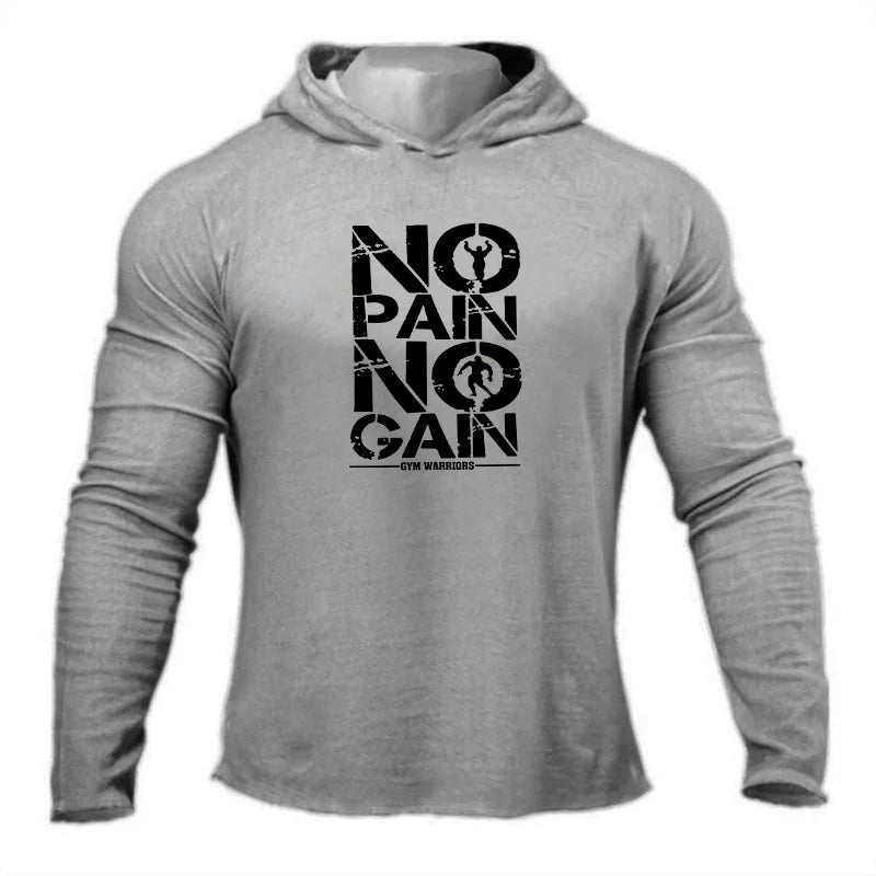 Dynamic Fitness Men's Hooded Long Sleeve Fitness Hoodie – Spring & Autumn Athletic Sweatshirt