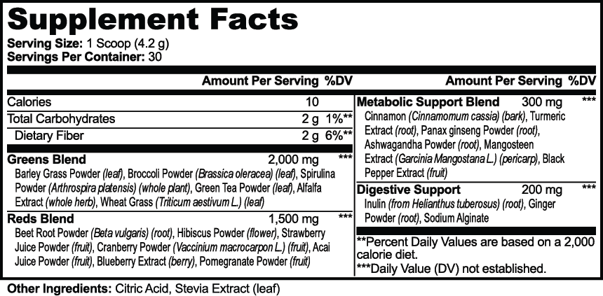 Dynamic Fitness Greens Superfood Powder