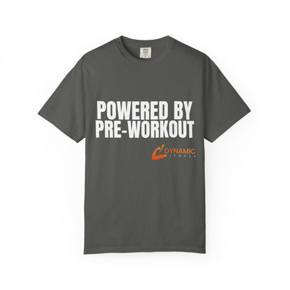 Dynamic Fitness "Powered By Pre-Workout" Tee – Heavyweight Garment-Dyed