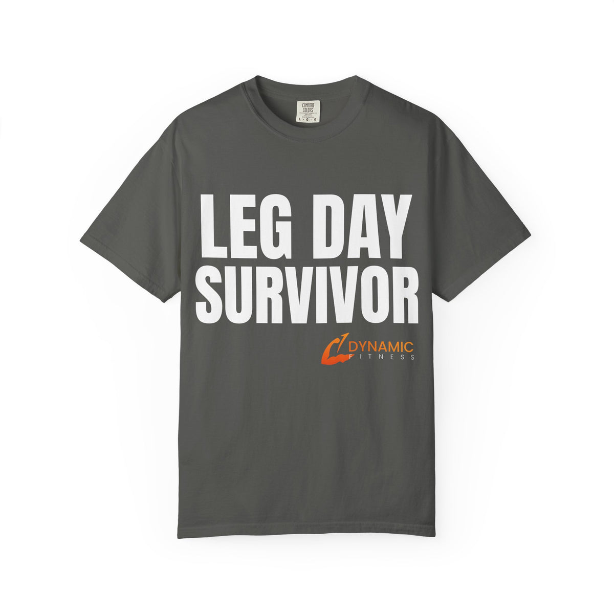 Dynamic Fitness "Leg Day Survivor" Tee – Heavyweight Garment-Dyed