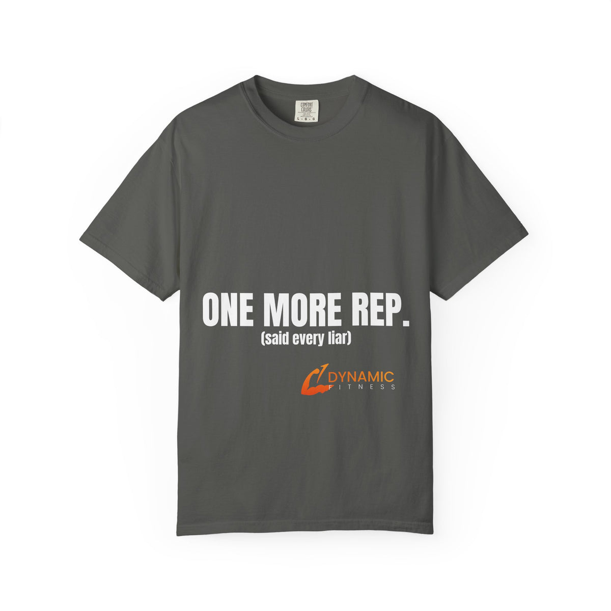 Dynamic Fitness "One More Rep." Tee – Heavyweight Garment-Dyed
