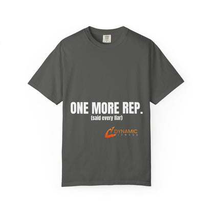 Dynamic Fitness "One More Rep." Tee – Heavyweight Garment-Dyed