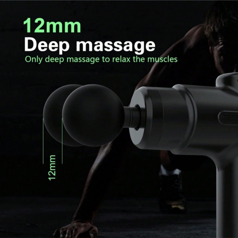 Massage Gun Deep Tissue Percussion Massager – Handheld Muscle Massager with 8 Heads