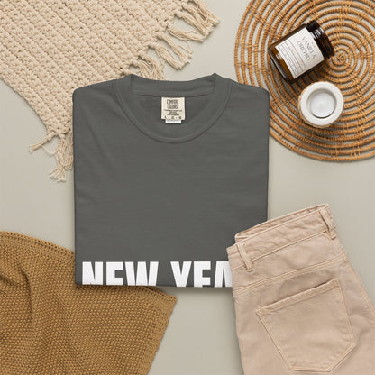 Dynamic Fitness "New Year. Same PR Chase." Tee – Heavyweight Garment-Dyed
