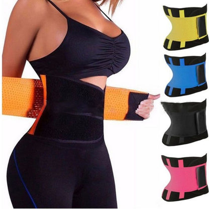 Women’s Elastic Waist Support Belt – Adjustable Neoprene Fitness Waist Wrap