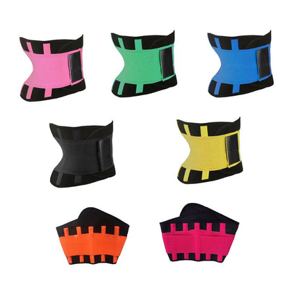 Women’s Elastic Waist Support Belt – Adjustable Neoprene Fitness Waist Wrap