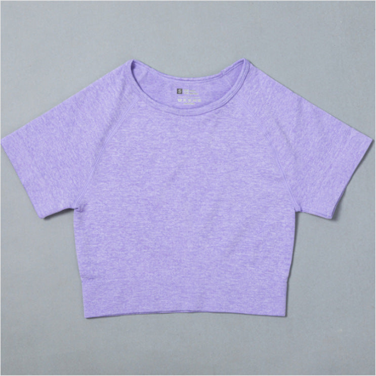 Sportswear T-Shirts Short-Sleeve Workout-Tops Fitness-Crop-Top Seamless Vital Running