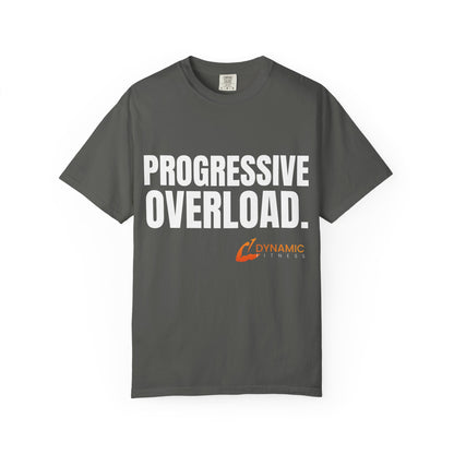 Dynamic Fitness "Progressive Overload." Tee – Heavyweight Garment-Dyed