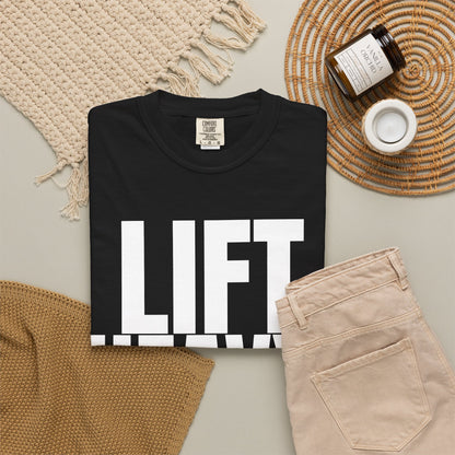 Dynamic Fitness “LIFT HEAVY.” Tee – Heavyweight Garment-Dyed T-Shirt