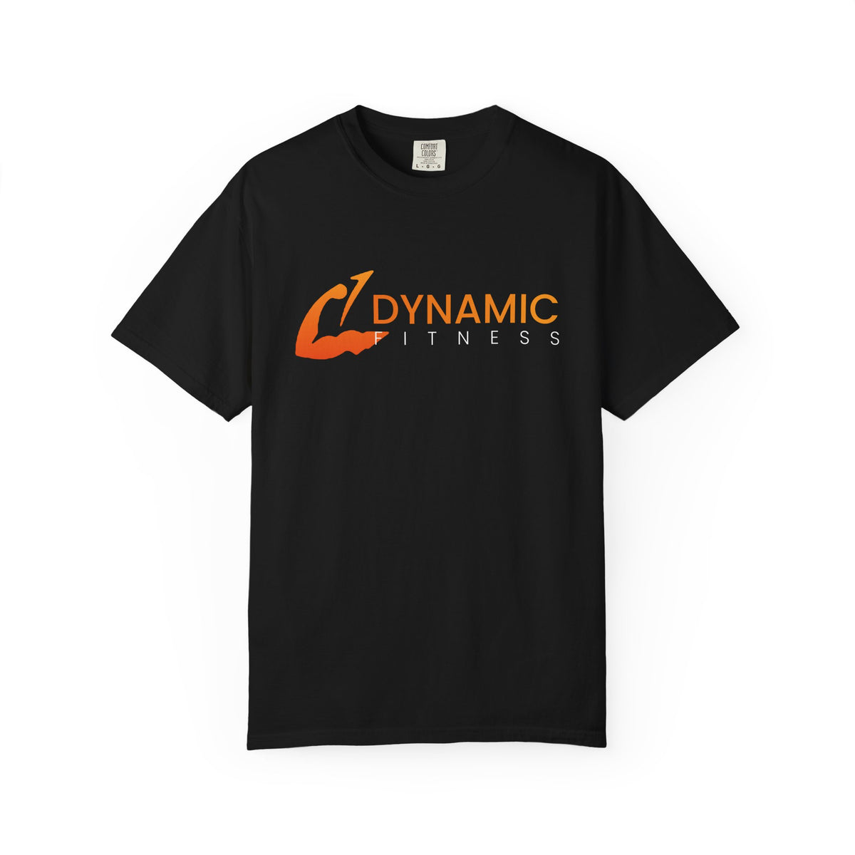 Dynamic Fitness Logo Tee – Heavyweight Garment-Dyed Training T-Shirt