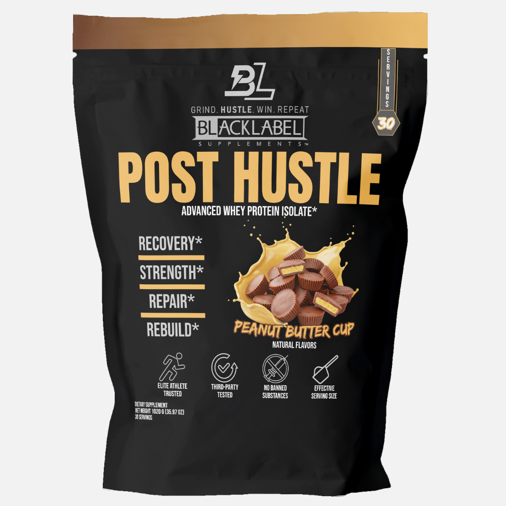 BLACKLABEL Post Hustle – Post-Workout Whey Protein & Muscle Recovery Supplement