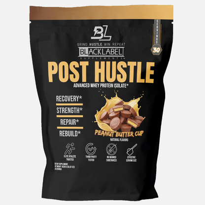 BLACKLABEL Post Hustle – Post-Workout Whey Protein & Muscle Recovery Supplement