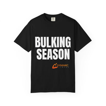Dynamic Fitness "Bulking Season" Tee – Heavyweight Garment-Dyed
