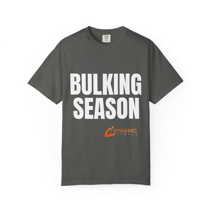 Dynamic Fitness "Bulking Season" Tee – Heavyweight Garment-Dyed
