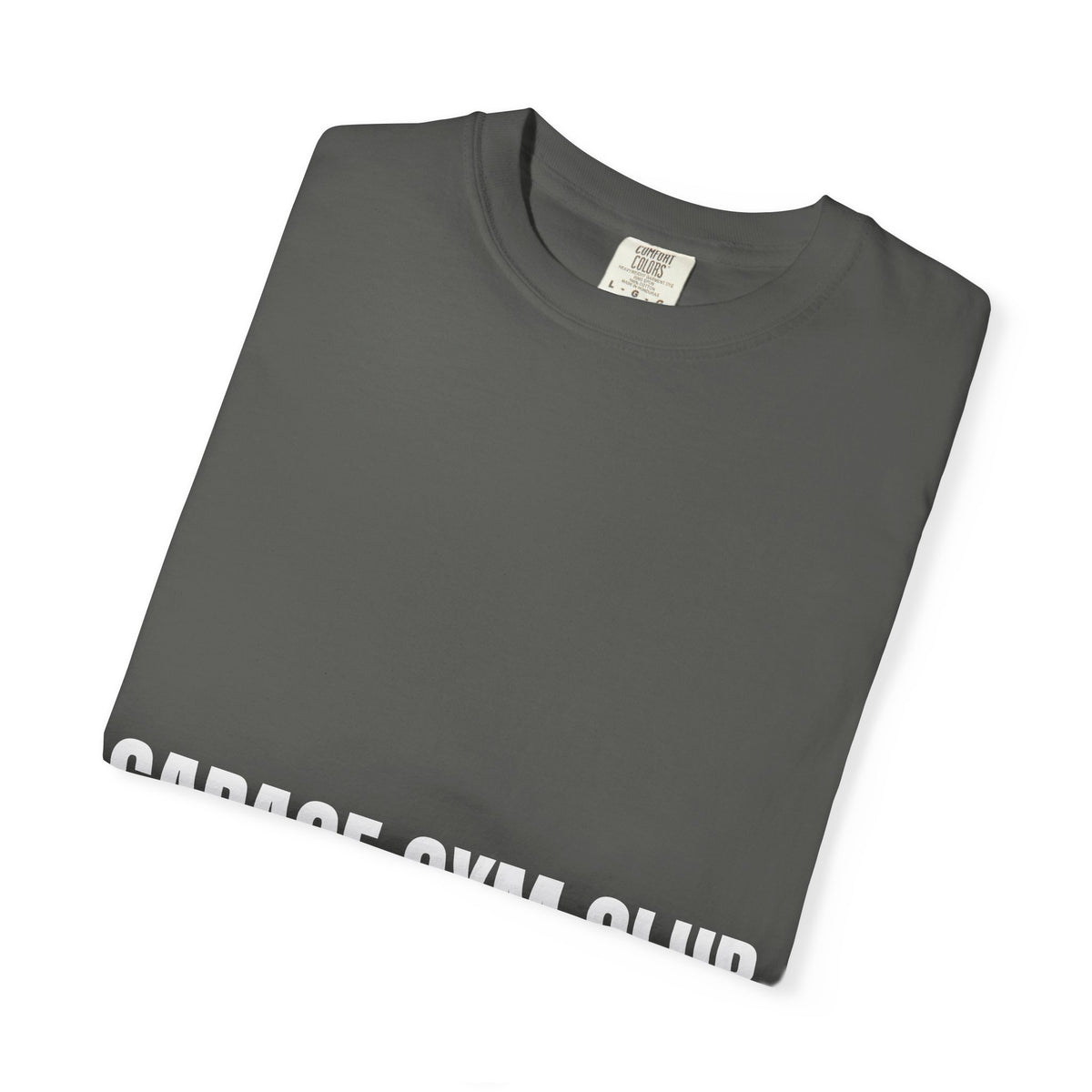 Dynamic Fitness "Garage Gym Club" Tee – Heavyweight Garment-Dyed