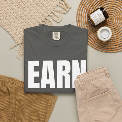 Dynamic Fitness "Earn Every Rep." Tee – Heavyweight Garment-Dyed