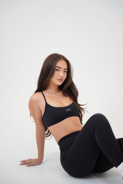My Time Is Divine Black Cross-Back Butter Soft Bra