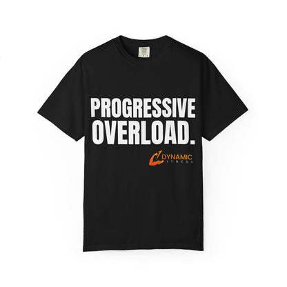 Dynamic Fitness "Progressive Overload." Tee – Heavyweight Garment-Dyed