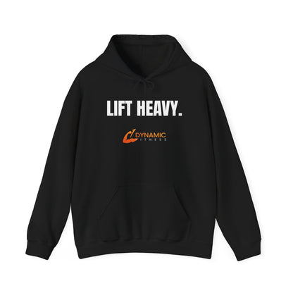 Dynamic Fitness “LIFT HEAVY.” Hoodie – Heavy Blend Pullover Hooded Sweatshirt