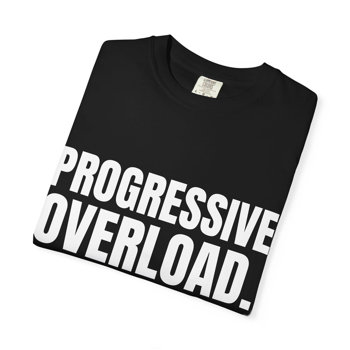 Dynamic Fitness "Progressive Overload." Tee – Heavyweight Garment-Dyed