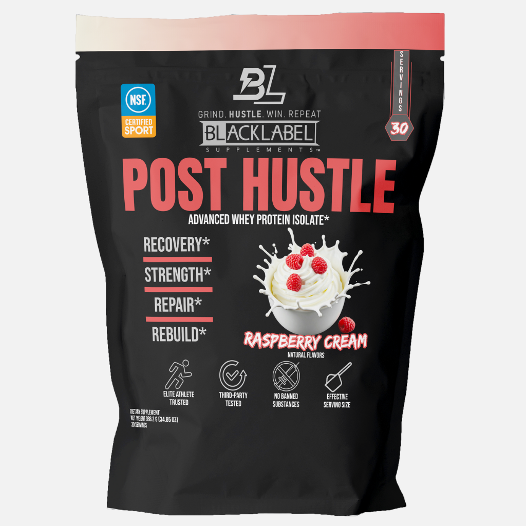 BLACKLABEL Post Hustle – Post-Workout Whey Protein & Muscle Recovery Supplement