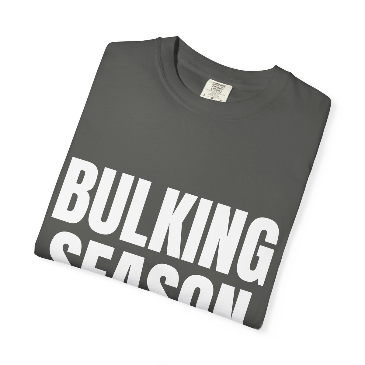 Dynamic Fitness "Bulking Season" Tee – Heavyweight Garment-Dyed