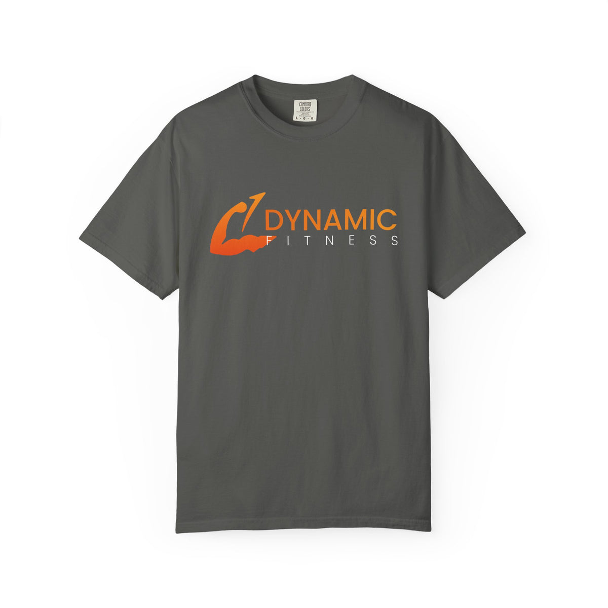 Dynamic Fitness Logo Tee – Heavyweight Garment-Dyed Training T-Shirt