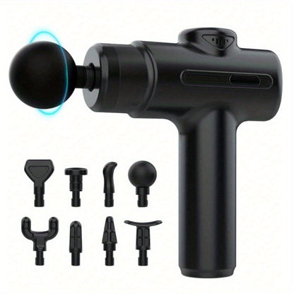 Massage Gun Deep Tissue Percussion Massager – Handheld Muscle Massager with 8 Heads