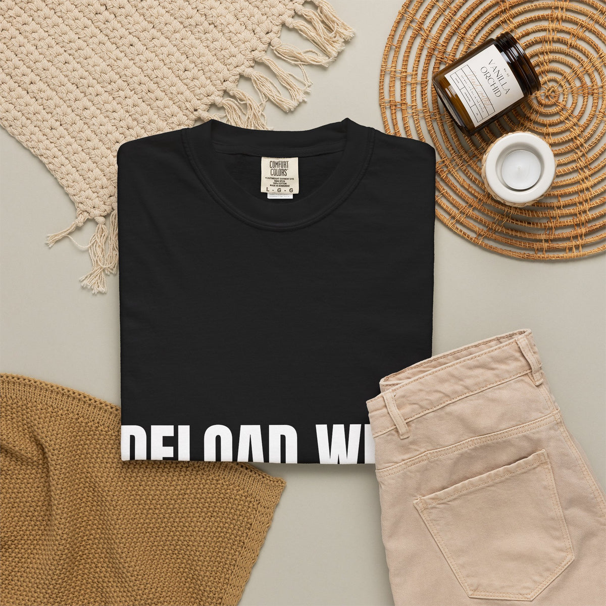 Dynamic Fitness "Deload Week Is a Myth." Tee – Heavyweight Garment-Dyed