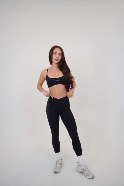 My Time Is Divine Black Cross-Back Butter Soft Bra