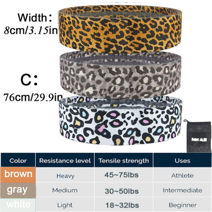 Dynamic Fitness Hip Resistance Bands Set – 3-Piece Fabric Loop Bands for Glutes, Legs & Squats