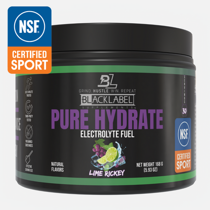 BLACKLABEL Pure Hydrate – Sugar-Free Electrolyte Hydration Powder for Athletes