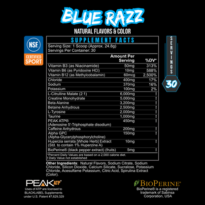 BLACKLABEL Pre Hustle V3 – High-Performance Pre-Workout Supplement for Pump & Endurance