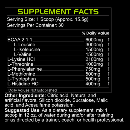 BLACKLABEL Pure Aminos – BCAA & Essential Amino Acid Recovery Supplement