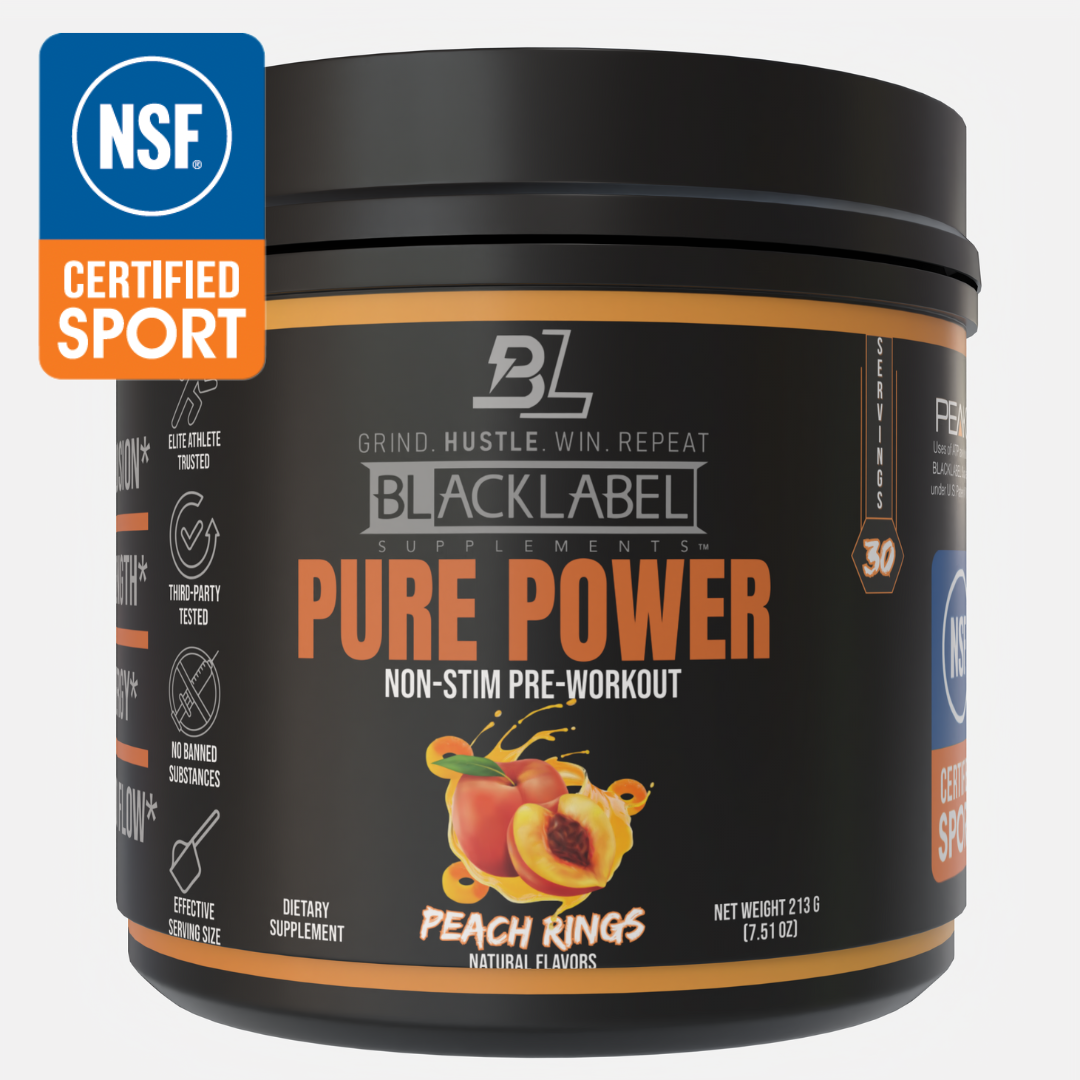 BLACKLABEL Pure Power – Stimulant-Free Pre-Workout for Strength & Endurance