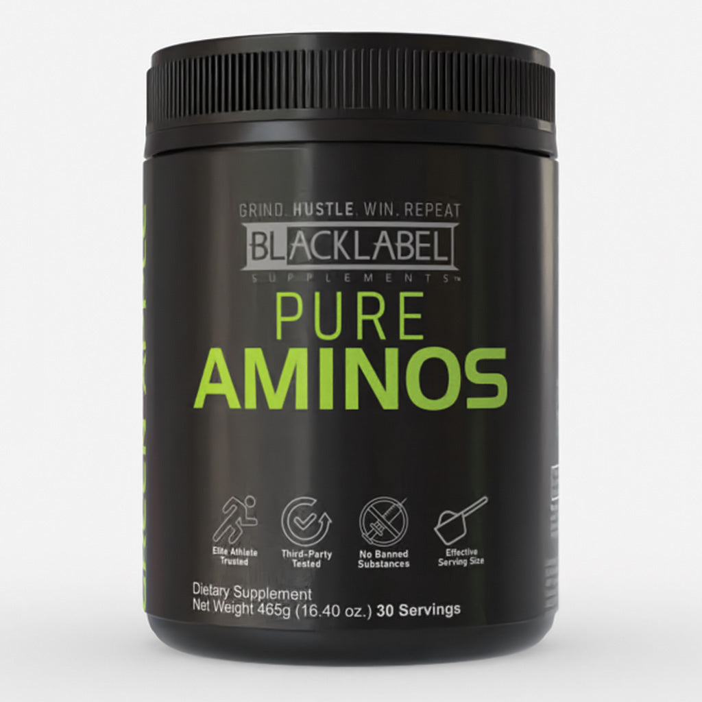 BLACKLABEL Pure Aminos – BCAA & Essential Amino Acid Recovery Supplement