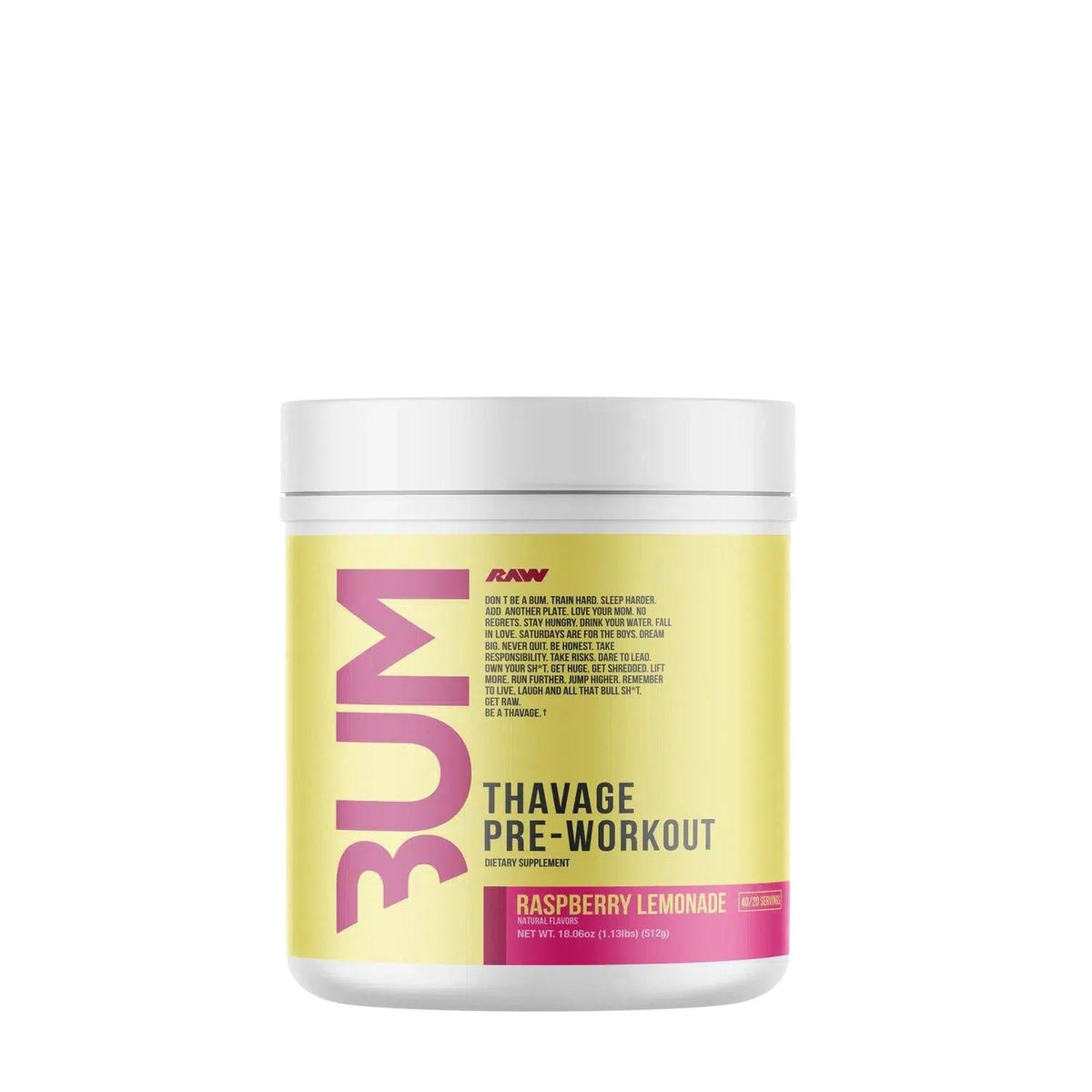 Raw Nutrition CBUM Series Thavage Pre-Workout