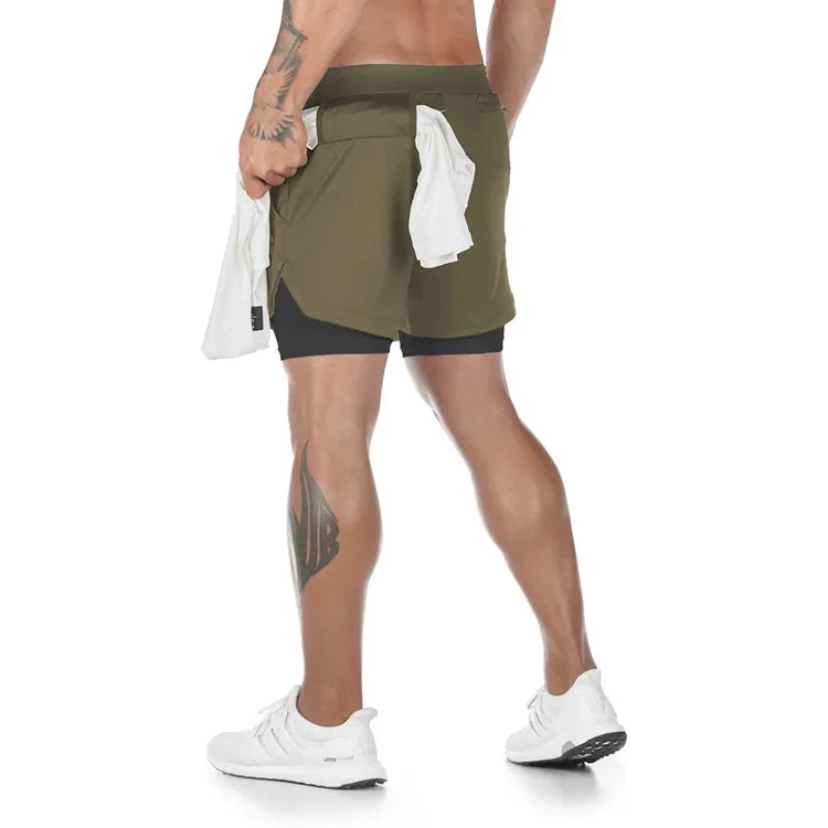 Men’s Running Shorts – Lightweight Polyester Gym & Training Shorts
