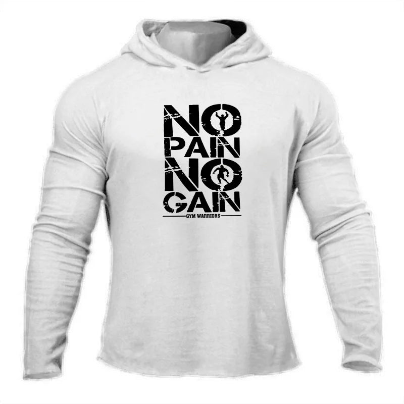 Dynamic Fitness Men's Hooded Long Sleeve Fitness Hoodie – Spring & Autumn Athletic Sweatshirt