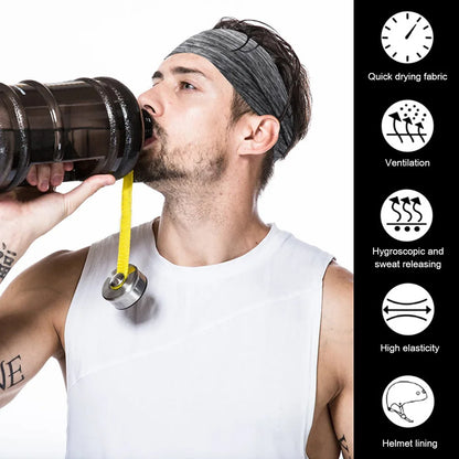 Dynamic Fitness Quick-Dry Sweat Headband – Moisture-Wicking Running & Gym Band