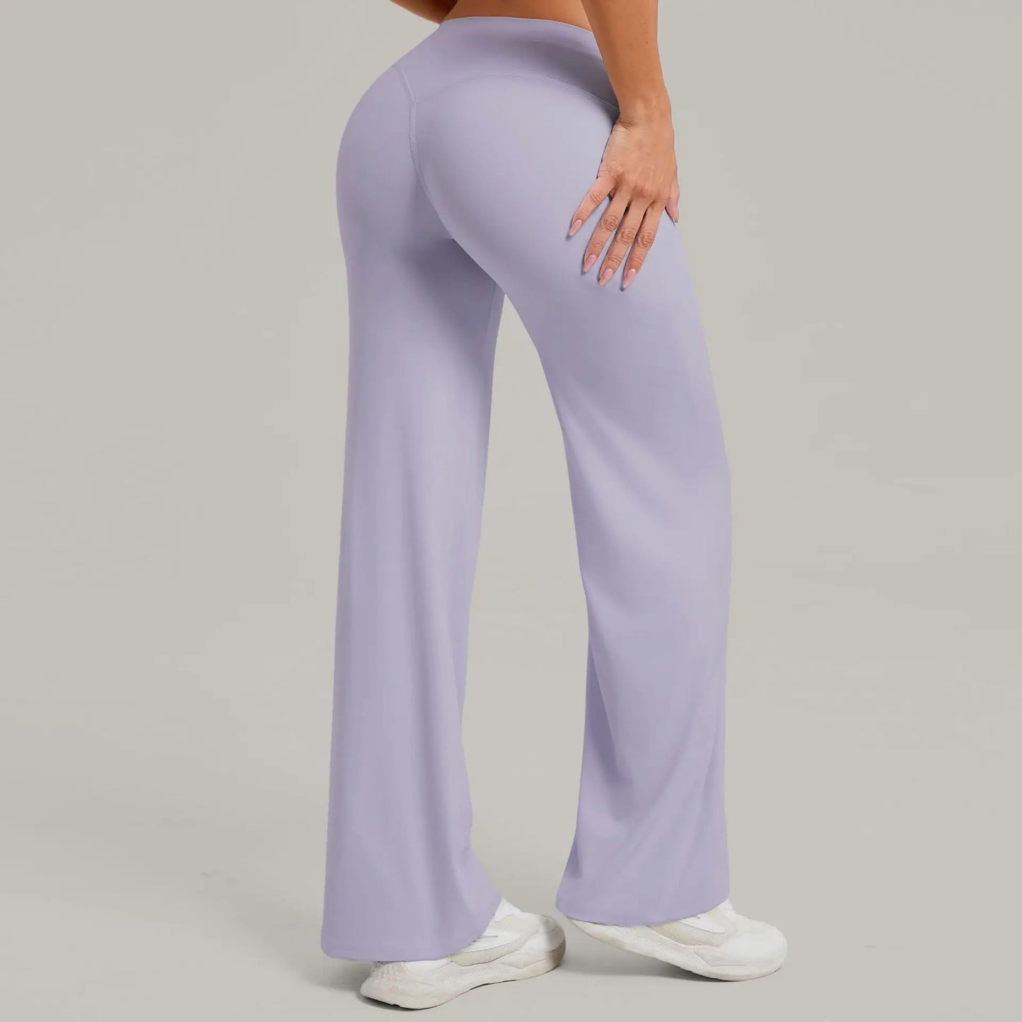 Dynamic Fitness Women's Hip-Lift Straight Leg Yoga Pants – Wide Leg Running & Fitness Leggings