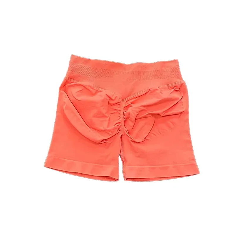 Dynamic Fitness Women's Scrunch Bum Seamless Yoga Shorts – Biker Shorts for Gym & Fitness
