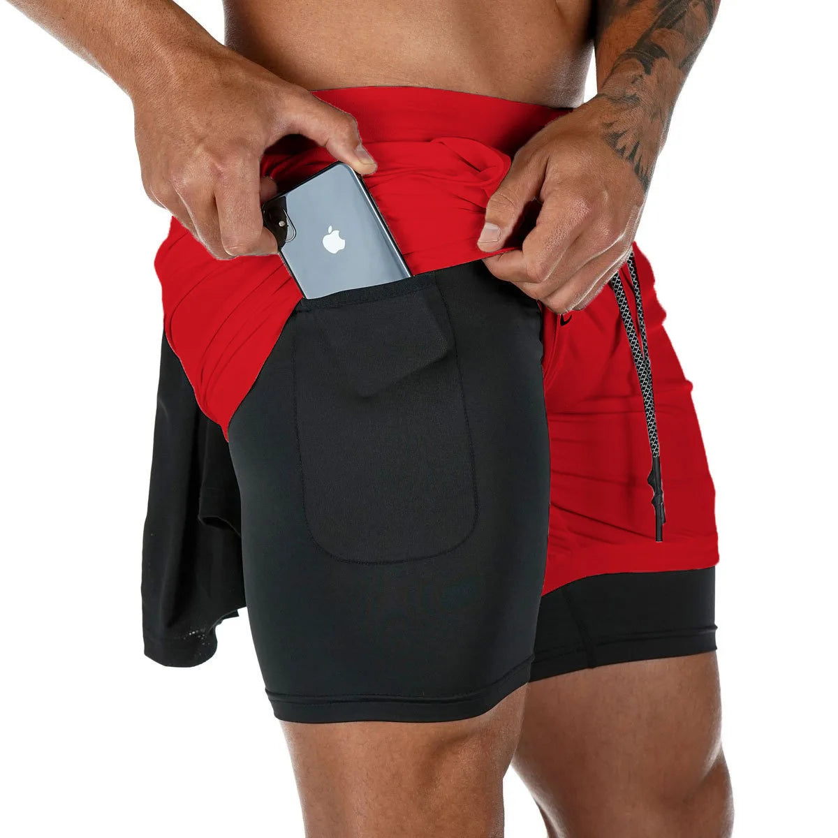 Men’s Running Shorts – Lightweight Polyester Gym & Training Shorts