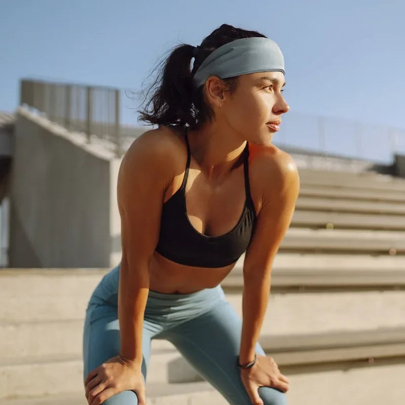 Dynamic Fitness Sports Sweatband Headband – Moisture-Wicking Workout Head Band