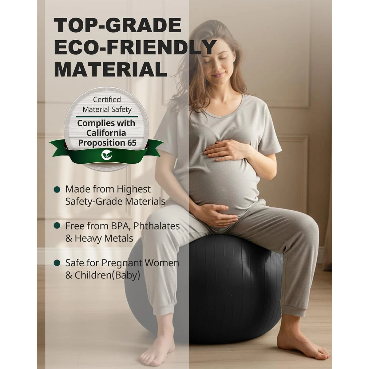 Dynamic Fitness Yoga Balance Ball – Pilates & Rehabilitation Exercise Ball 55/65/75/85cm