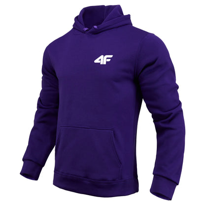 Dynamic Fitness Men's All-Season Fleece Hoodie – Casual Sports Sweatshirt for Gym & Home