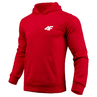Dynamic Fitness Men's All-Season Fleece Hoodie – Casual Sports Sweatshirt for Gym & Home
