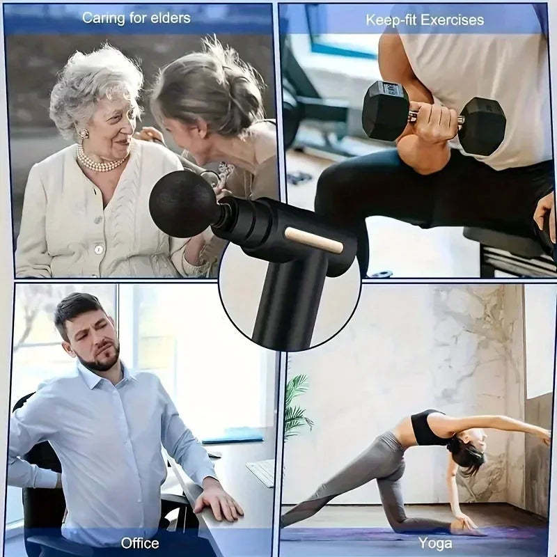 Dynamic Fitness USB Mini Massage Gun – Portable Percussion Muscle Recovery Device