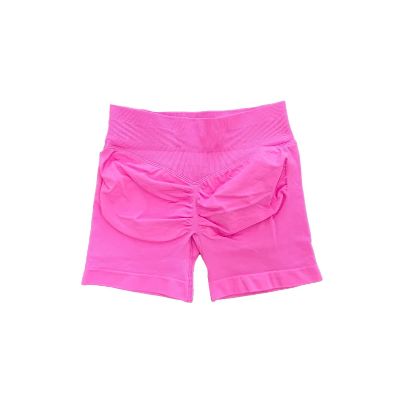 Dynamic Fitness Women's Scrunch Bum Seamless Yoga Shorts – Biker Shorts for Gym & Fitness